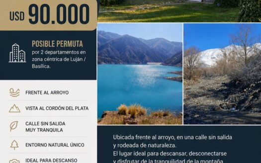 CABAÑA EN VENTA – POTRERILLOS, MENDOZA